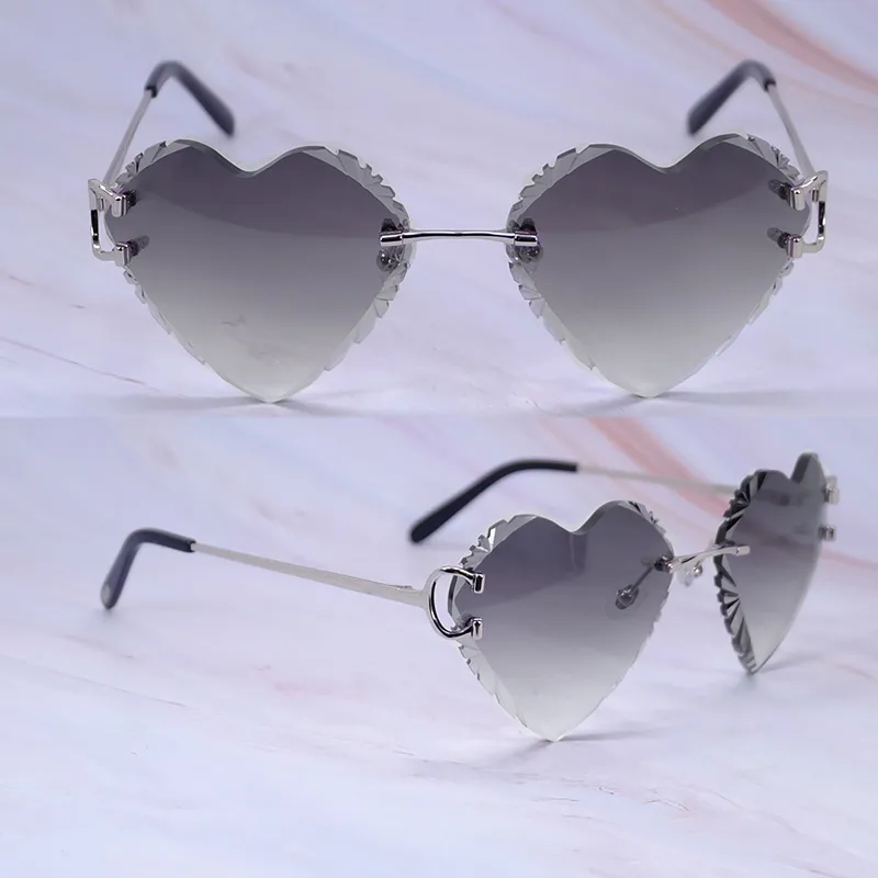 Heart Shaped Carti Big C Wires (Diamond Cut /Black Tint)