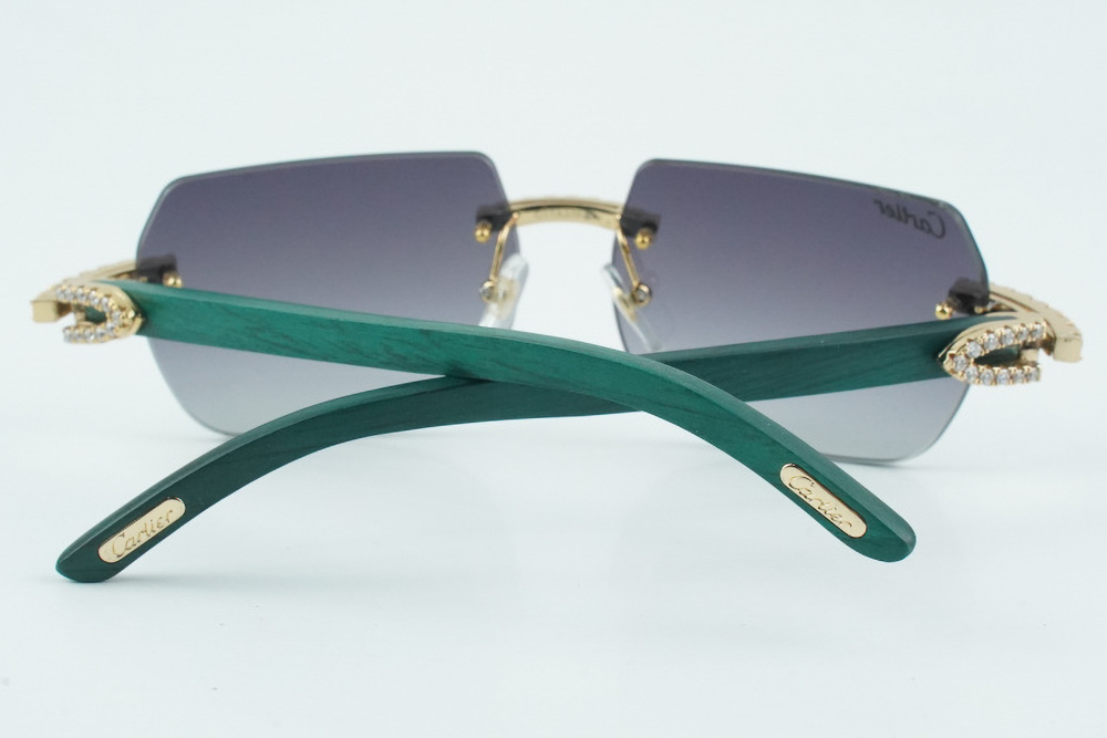 Diamond Teal Carti Woods 2 (Diamond Cut/Black Tint)