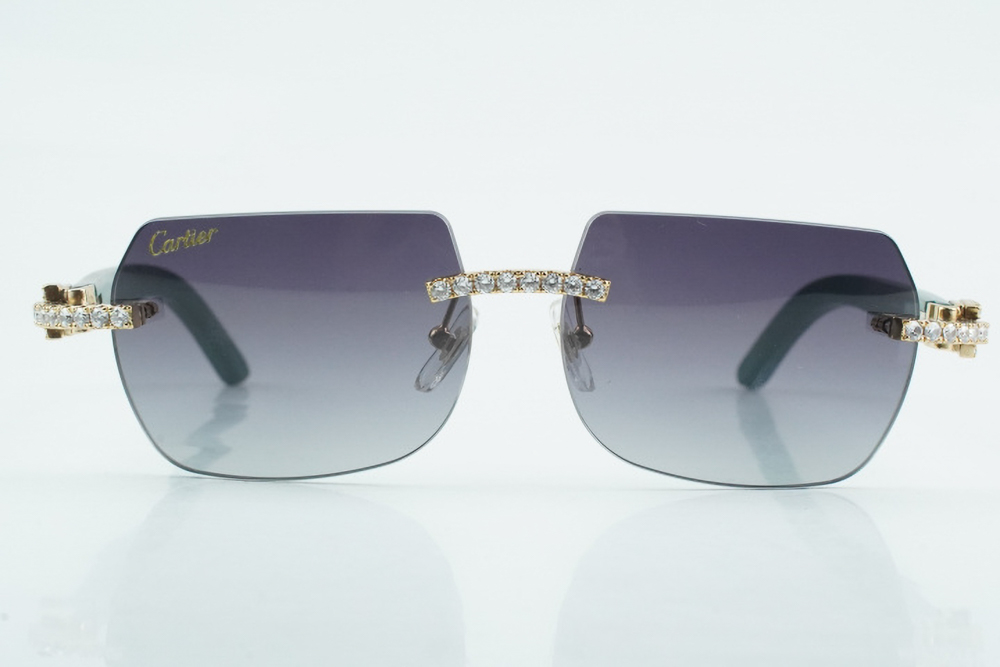 Diamond Teal Carti Woods 2 (Diamond Cut/Black Tint)