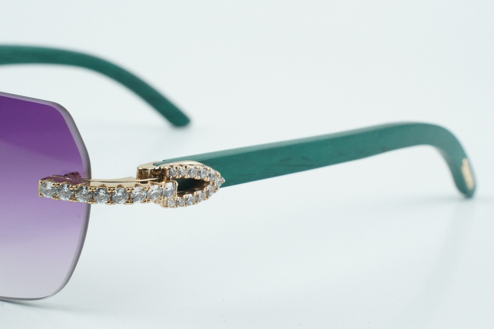 Diamond Teal Carti Woods 2 (Diamond Cut/Purple Tint)