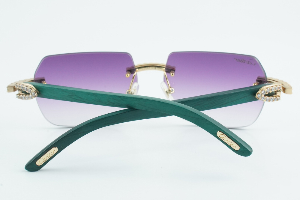 Diamond Teal Carti Woods 2 (Diamond Cut/Purple Tint)
