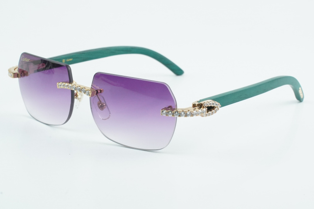 Diamond Teal Carti Woods 2 (Diamond Cut/Purple Tint)