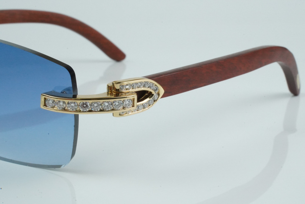 White Round Moissanite Diamond Carti Woods ( Blue Tint)