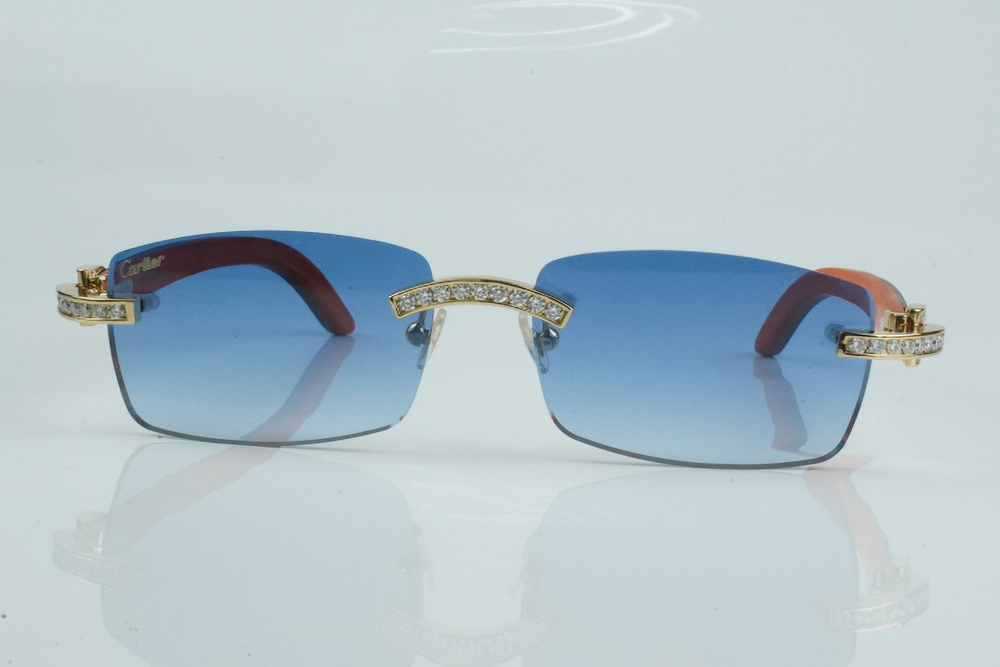 White Round Moissanite Diamond Carti Orange and Black Woods ( Blue Tint)