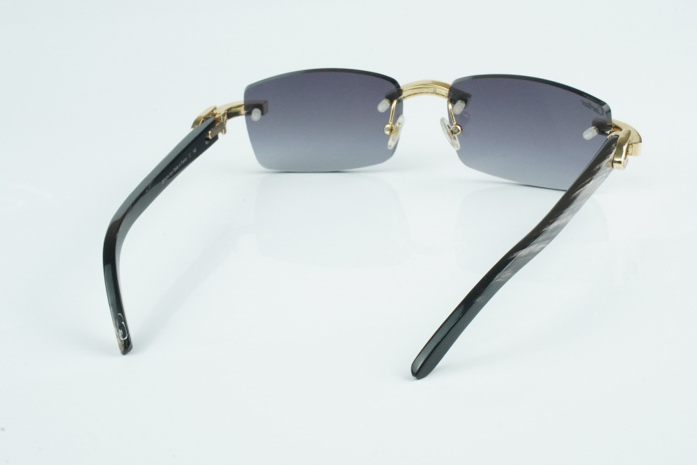 White Baguette Moissanite Diamond Carti Mixed Black Buffs (Black Tint)