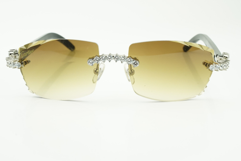 XL Diamond Carti Marbled Black Buffs (Diamond Cut/Brown Tint)