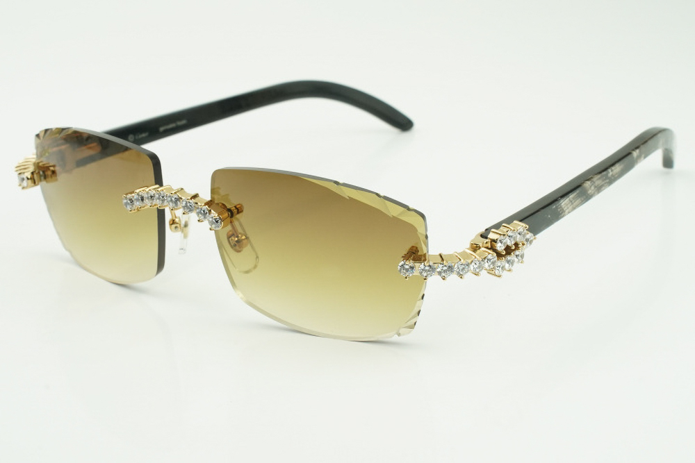 XL Diamond Carti Marbled Black Buffs (Diamond Cut/Brown Tint)