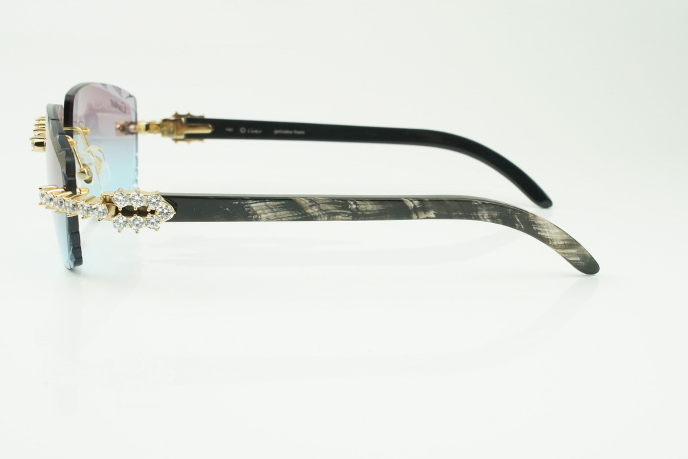 XL Diamond Carti Marbled Black Buffs (Diamond Cut/Purple and Blue Tint)
