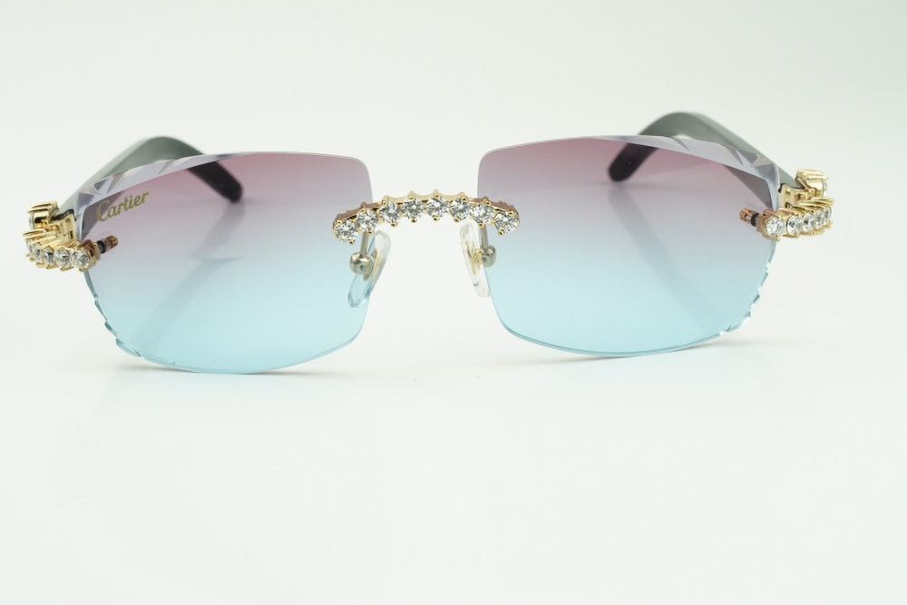 XL Diamond Carti Marbled Black Buffs (Diamond Cut/Purple and Blue Tint)