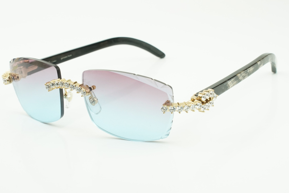 XL Diamond Carti Marbled Black Buffs (Diamond Cut/Purple and Blue Tint)