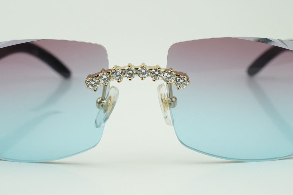 XL Diamond Carti All Black Buffs (Diamond Cut/Purple and Blue Tint)