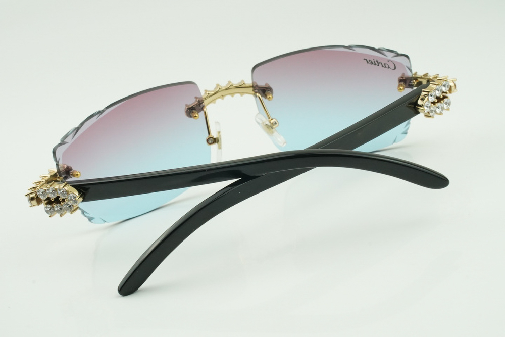 XL Diamond Carti All Black Buffs (Diamond Cut/Purple and Blue Tint)