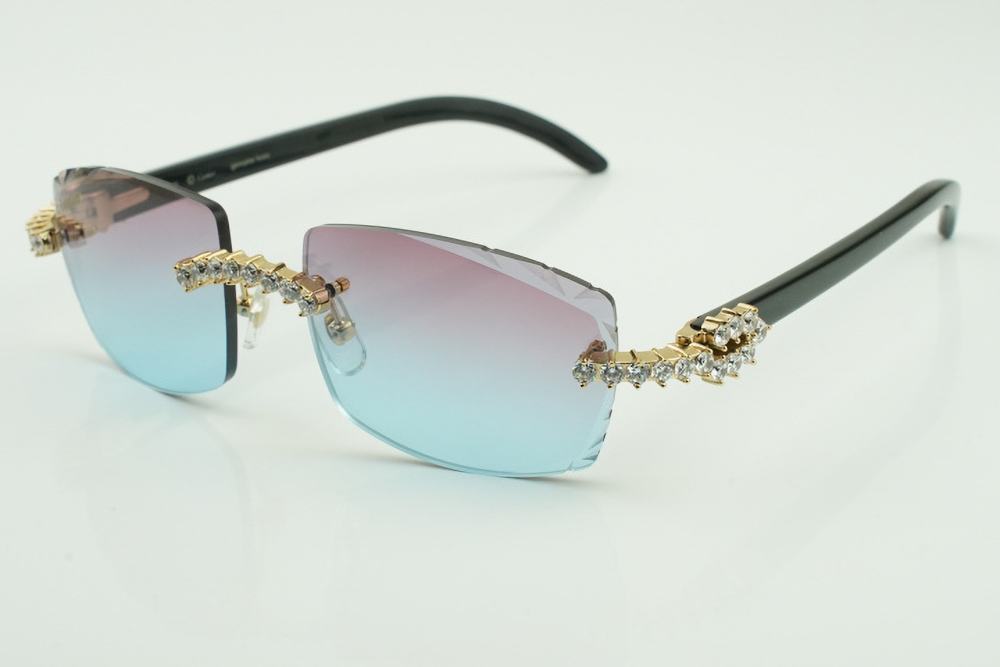 XL Diamond Carti All Black Buffs (Diamond Cut/Purple and Blue Tint)
