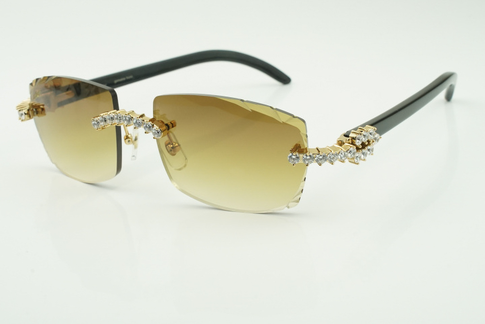 XL Diamond Carti All Black Buffs (Diamond Cut/Brown Tint)