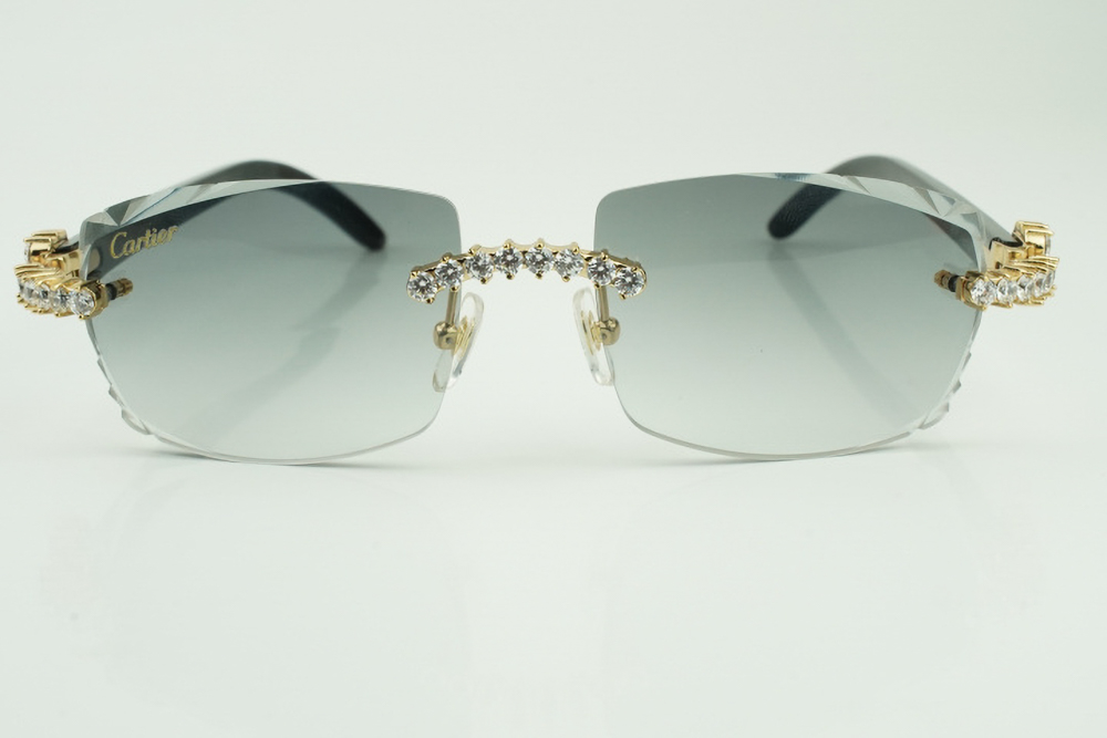 XL Diamond Carti All Black Buffs (Diamond Cut/Grey Tint)