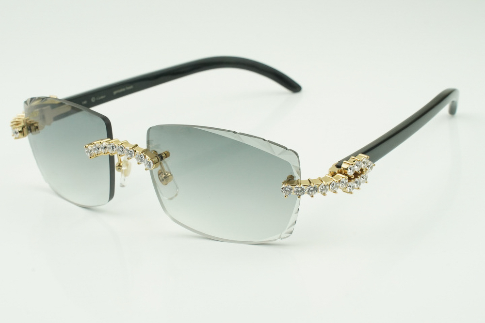 XL Diamond Carti All Black Buffs (Diamond Cut/Grey Tint)