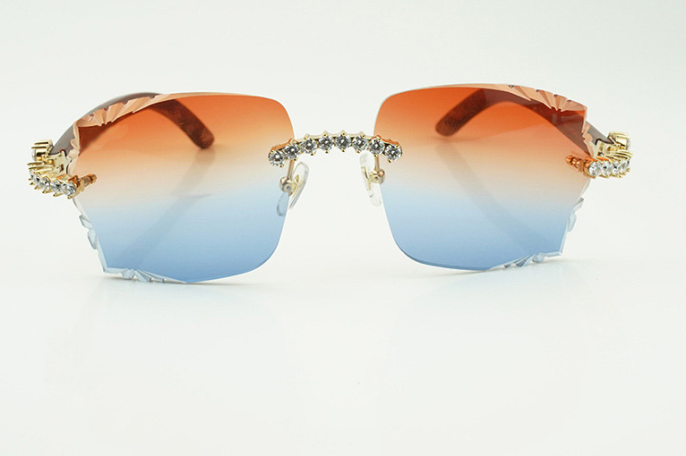 XL Diamond Carti Woods (Diamond Cut/Red and Blue Tint)