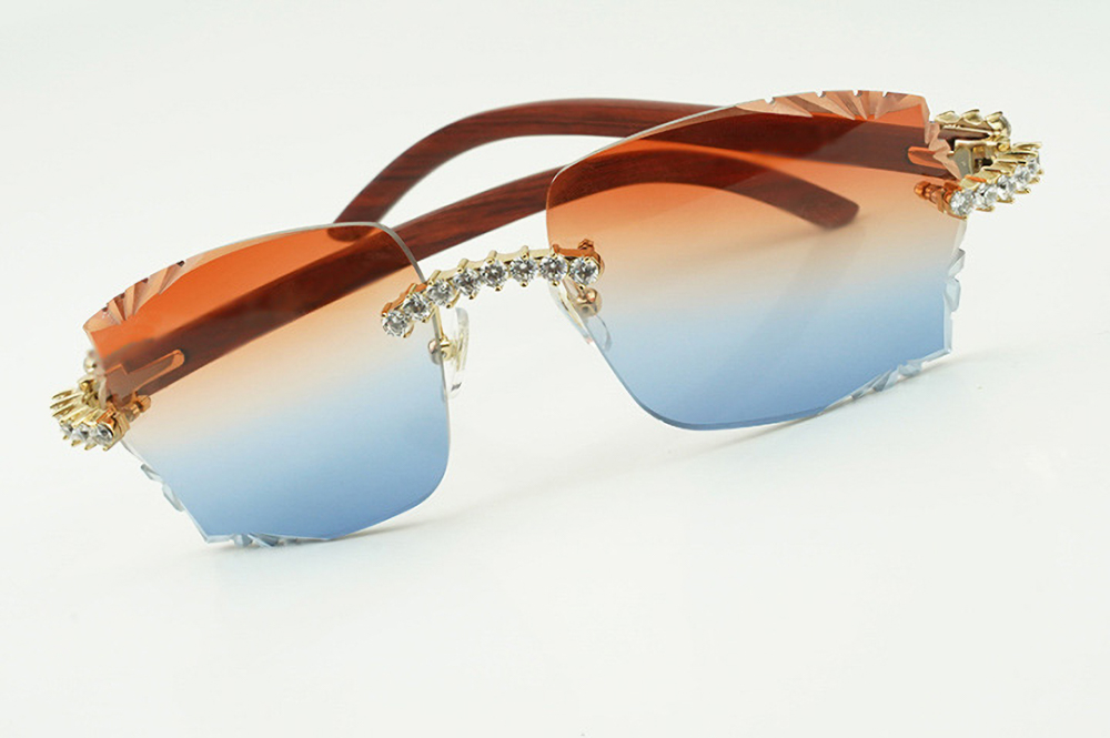 XL Diamond Carti Woods (Diamond Cut/Red and Blue Tint)