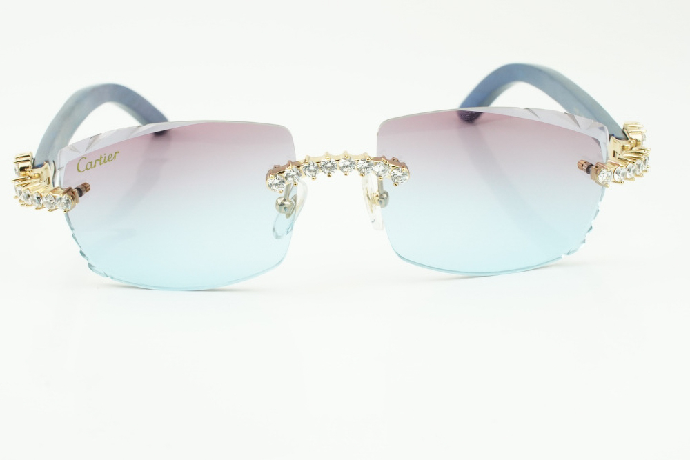 XL Diamond Carti Blue Woods (Diamond Cut/Purple and Blue Tint)