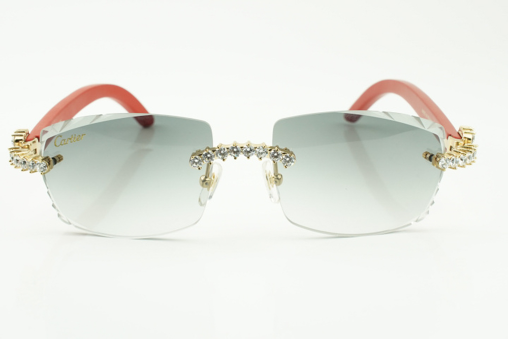 XL Diamond Carti Red Woods (Diamond Cut/Grey Tint)