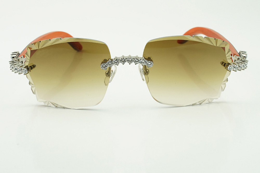 Xl Diamond Orange and Black Carti Woods (Diamond Cut Brown Tint)