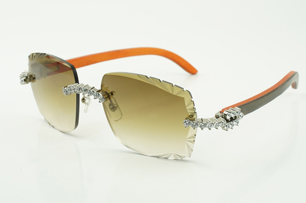 Xl Diamond Orange and Black Carti Woods (Diamond Cut Brown Tint)