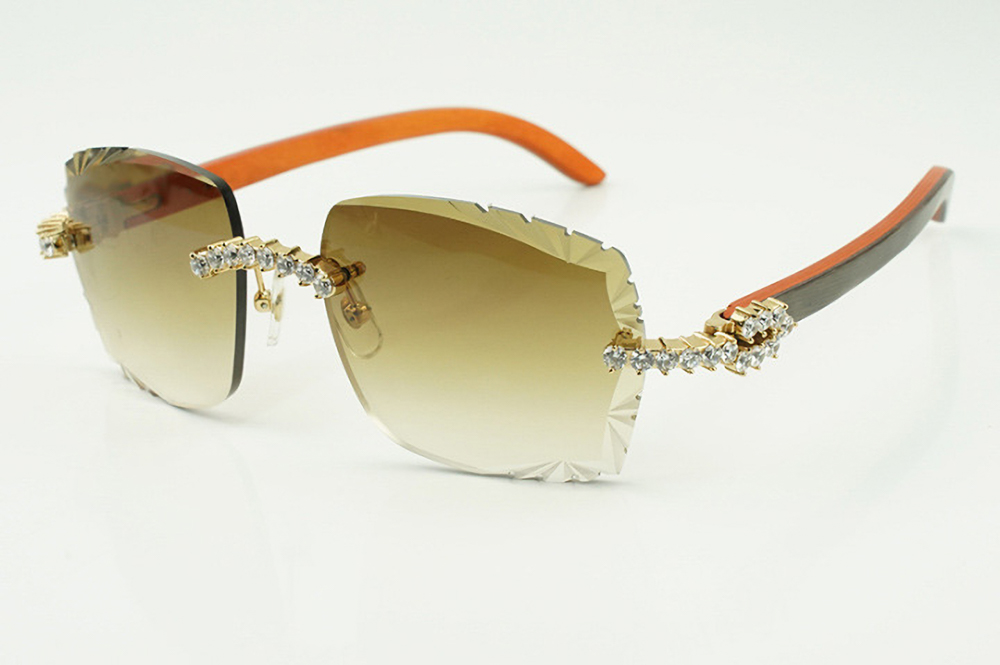 Xl Diamond Orange and Black Carti Woods (Diamond Cut Brown Tint)