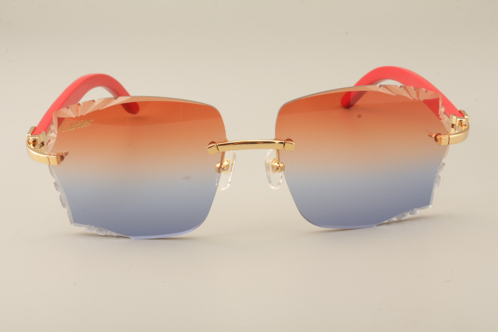 Diamond Cut Red Carti Woods (Red and Blue Tint)