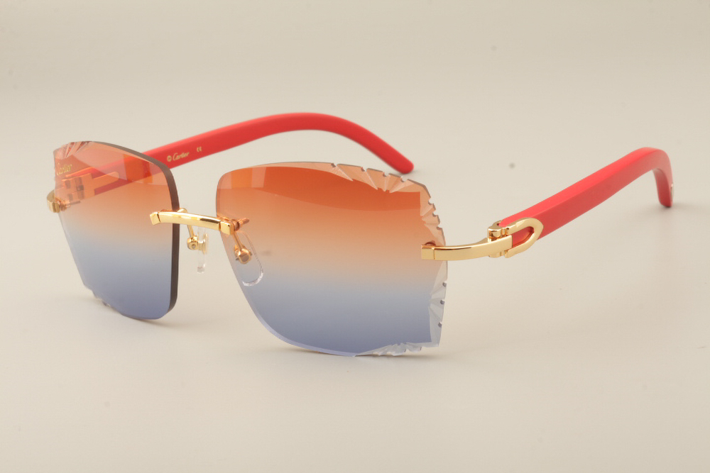 Diamond Cut Red Carti Woods (Red and Blue Tint)