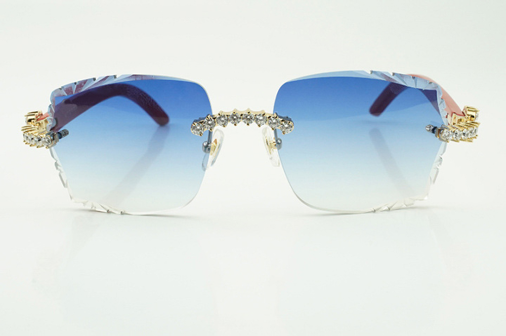 XL Diamond Red Carti Woods (Diamond Cut/Blue Tint)