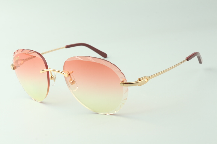 Aviator Carti Wires (Diamond Cut/Pink Tint)