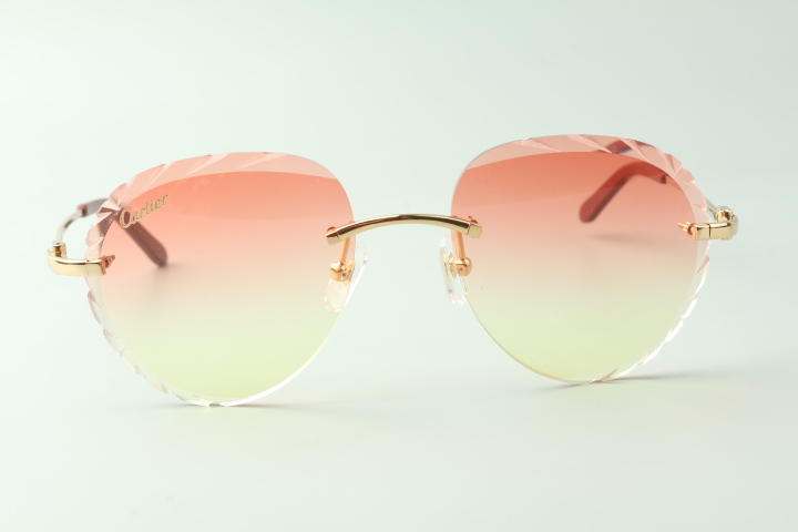 Aviator Carti Wires (Diamond Cut/Pink Tint)