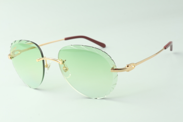 Aviator Carti Wires (Diamond Cut/Green Tint)