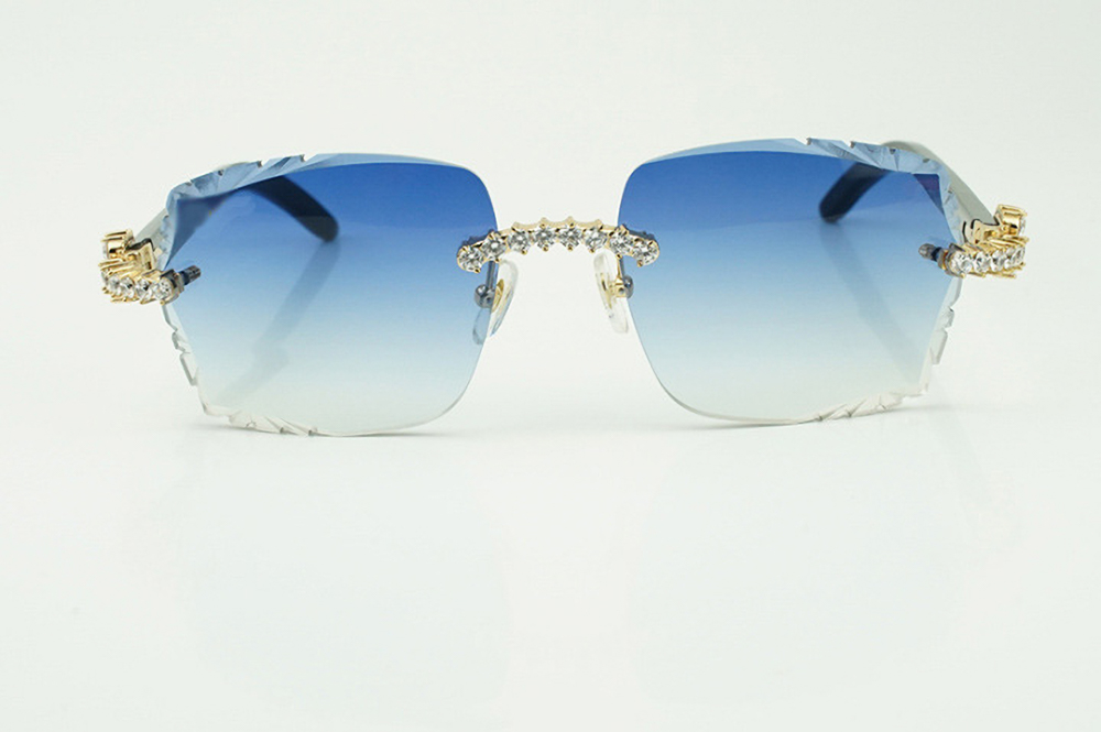 XL Diamond Carti White and Black Buffs (Diamond Cut/Blue Tint)