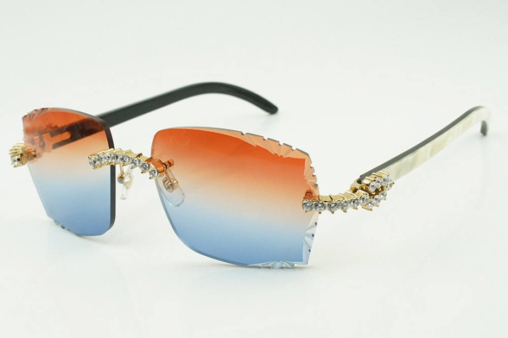 XL Diamond Carti White and Black Buffs (Diamond Cut/Red and Blue Tint)