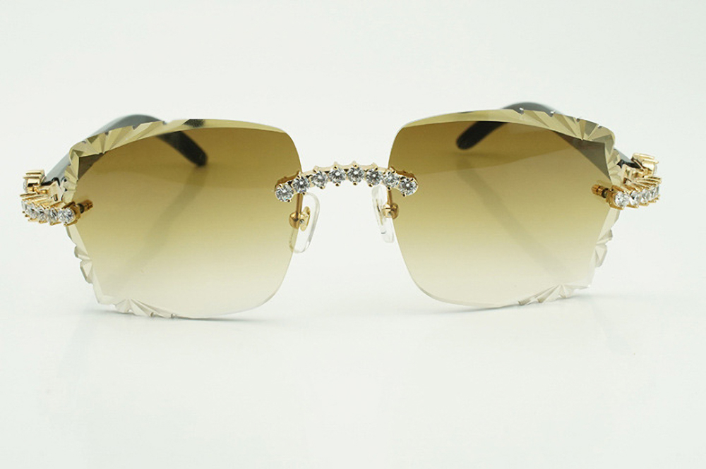 XL Diamond Carti White and Black Buffs (Diamond Cut/Brown Tint)
