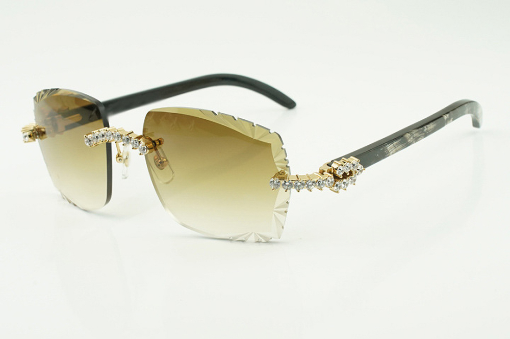 XL Diamond Carti Marbled Black Buffs (Diamond Cut/Brown Tint)