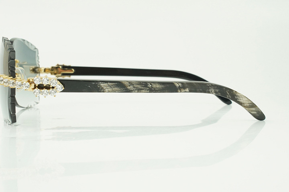 XL Diamond Carti Marbled Black Buffs (Diamond Cut/Grey Tint)