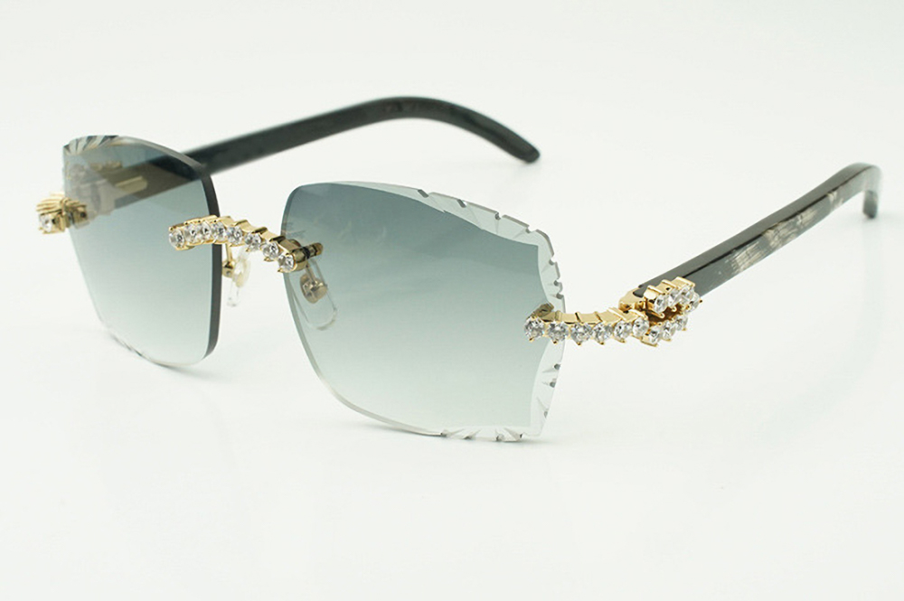 XL Diamond Carti Marbled Black Buffs (Diamond Cut/Grey Tint)
