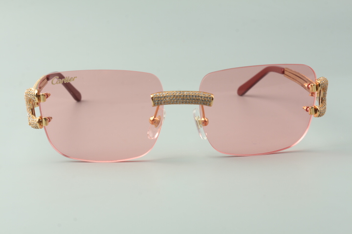 Diamond Big C Carti Wires (Pink Tint)
