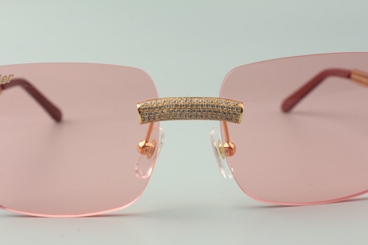 Diamond Big C Carti Wires (Pink Tint)