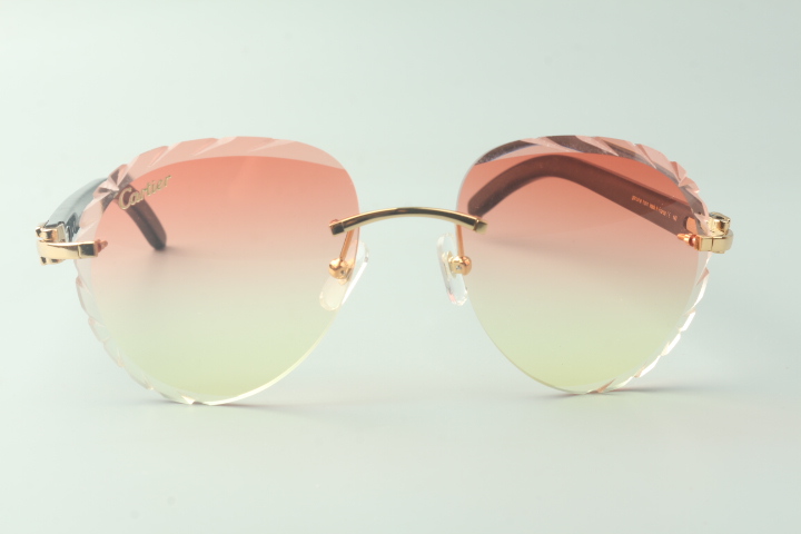 Aviator Carti All Black Buffs (Diamond Cut/ PinkTint)