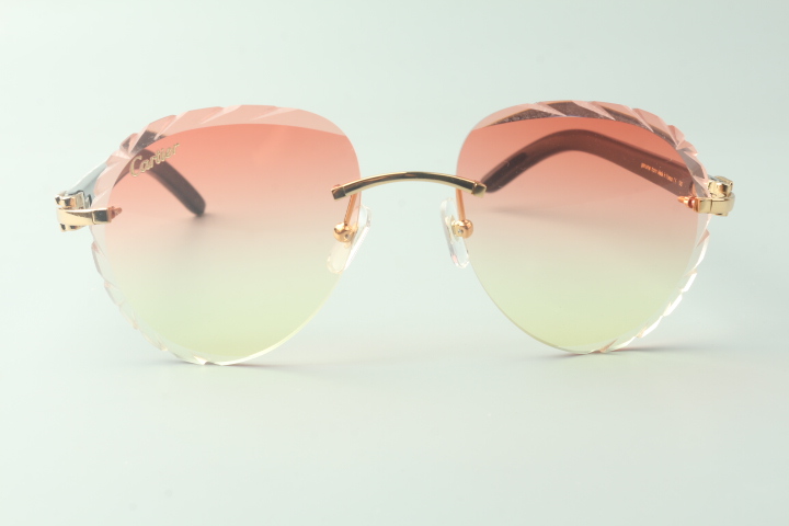 Aviator Carti White and Black Buffs (Diamond Cut/ Pink Tint)