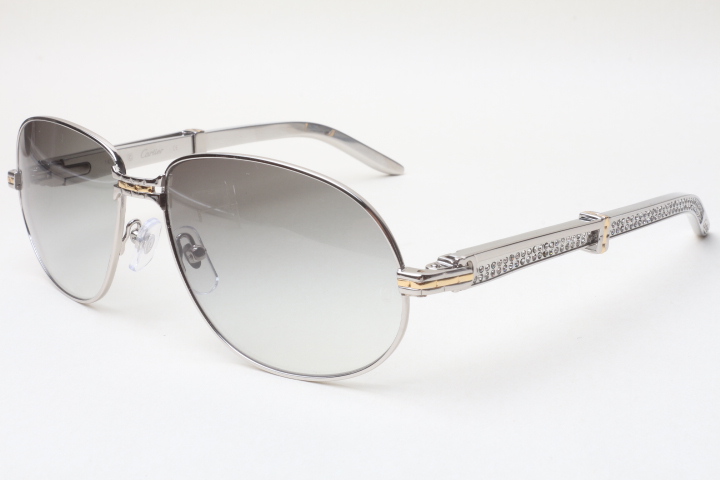 Aviator Carti Buffs with Diamond Arms (Brown Tint)