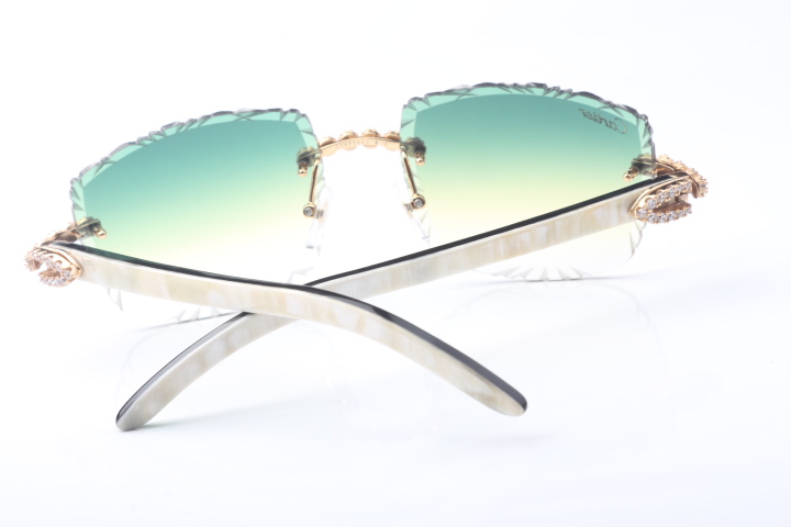 Blue Flower Diamond Carti White and Black Buffs (Diamond Cut/Green Tint)