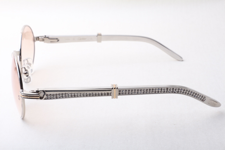 Oval Carti Buffs with Diamond Arms (Brown Tint)