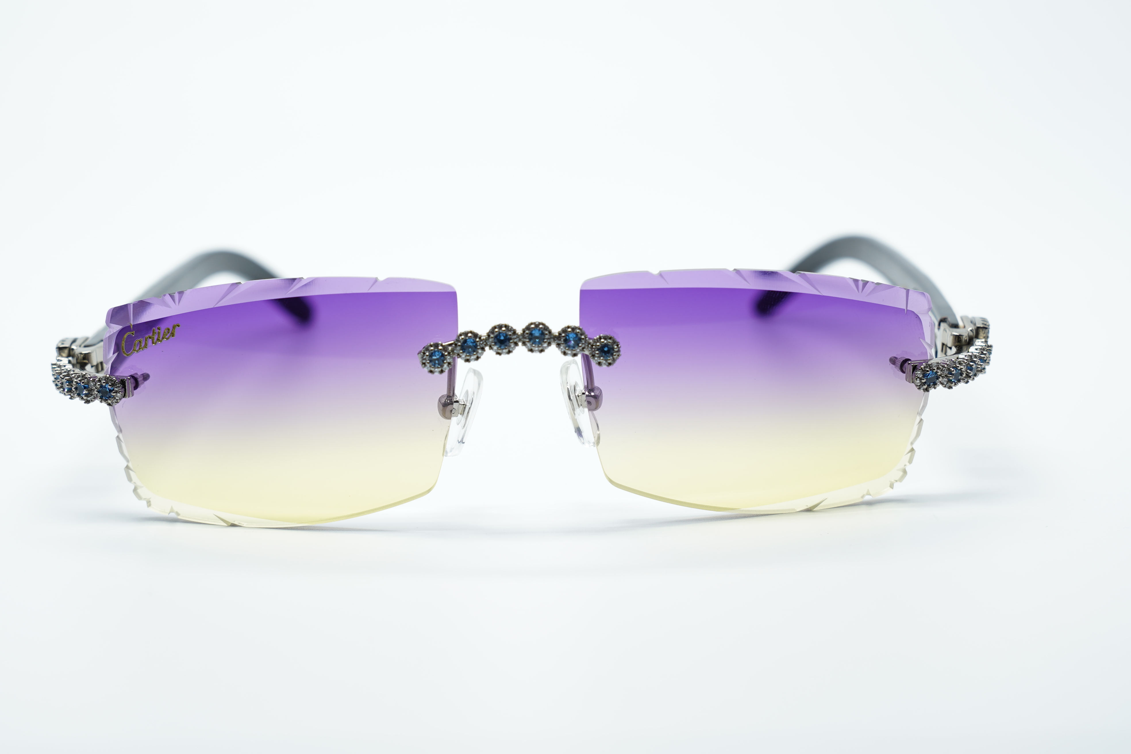 Blue Flower Diamond Carti White Buffs 2 (Diamond Cut/Purple Tint)