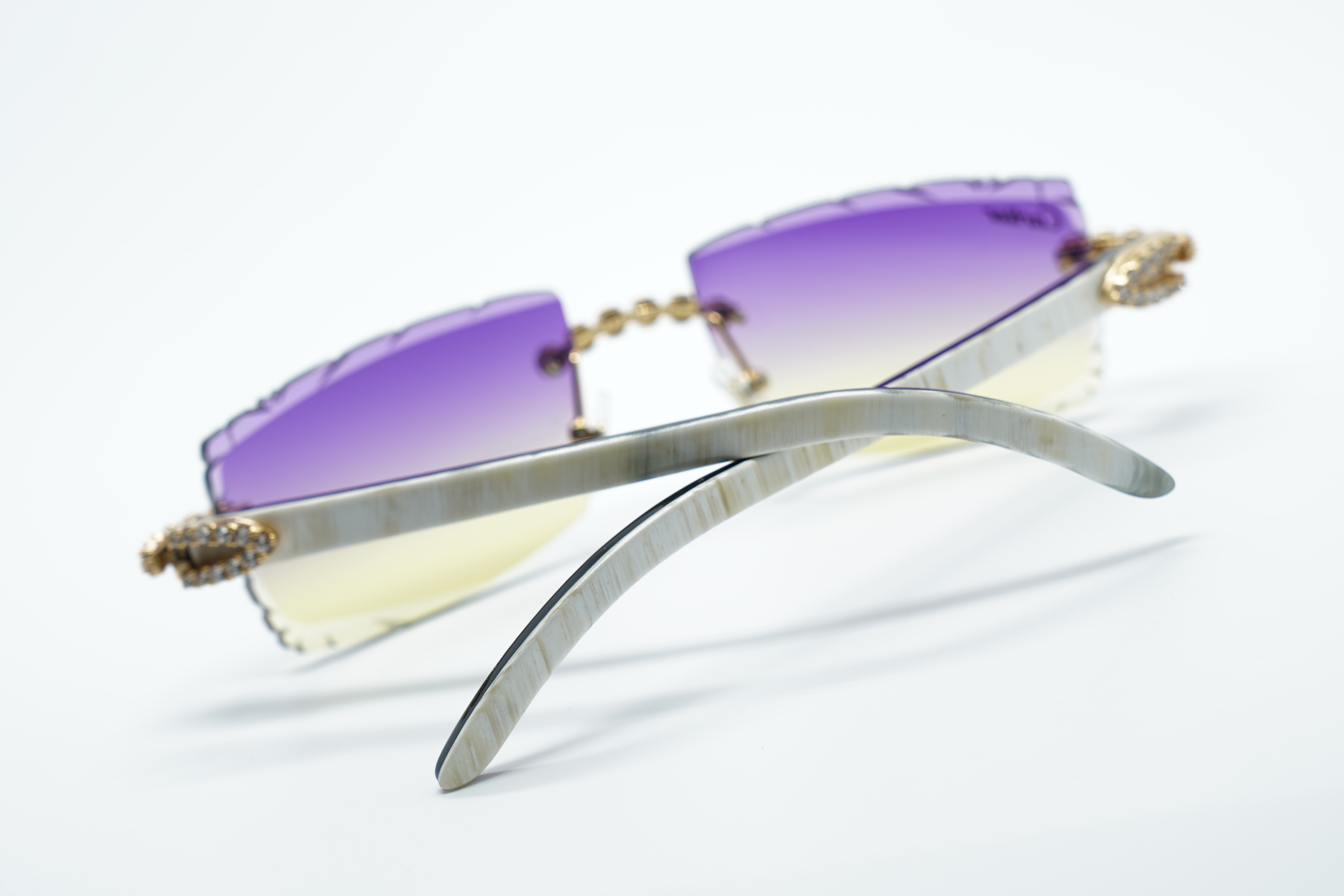 Blue Flower Diamond Carti White Buffs 2 (Diamond Cut/Purple Tint)