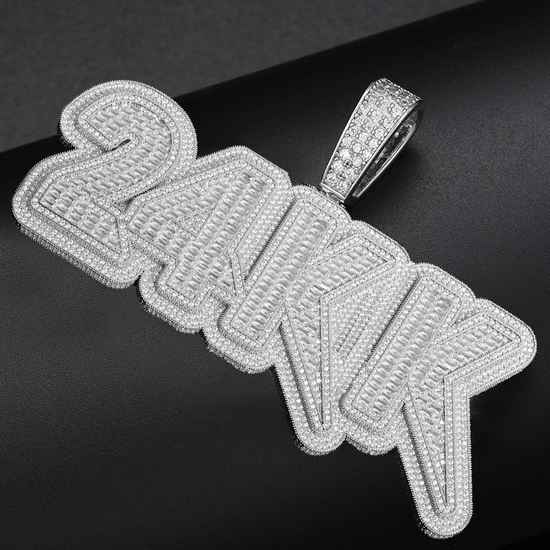 Baguette Diamond Name Pendant | Labradoré Signature Collection