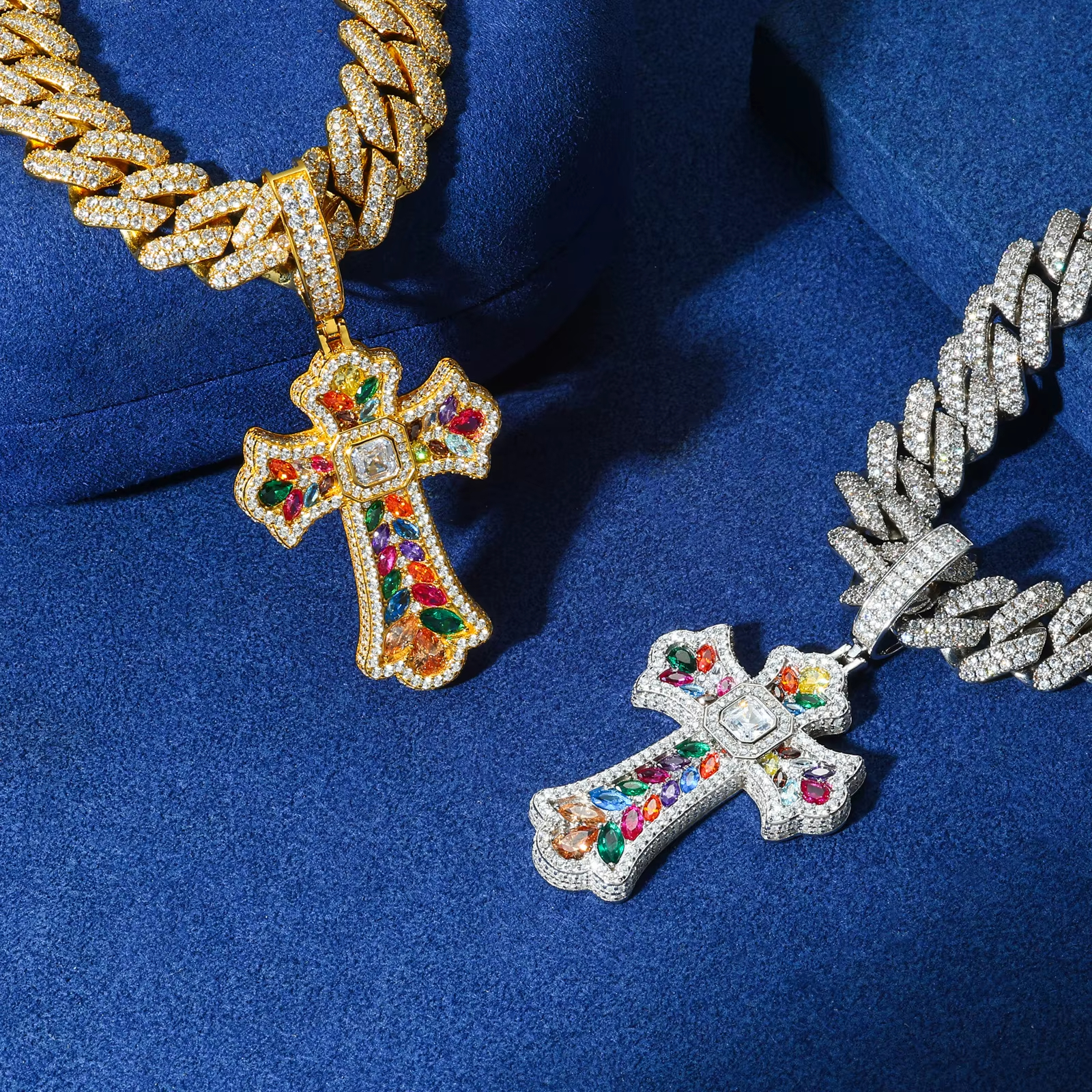 Celestial Cross™ Multi-Gemstone Pendants | Labradoré VVS Collection